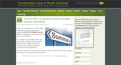 Desktop Screenshot of constructionlawnc.com